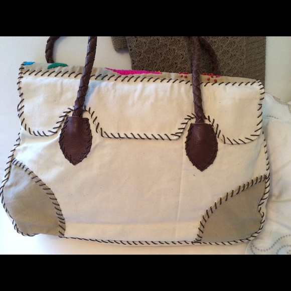 Floral beaded tote - Picture 4 of 7