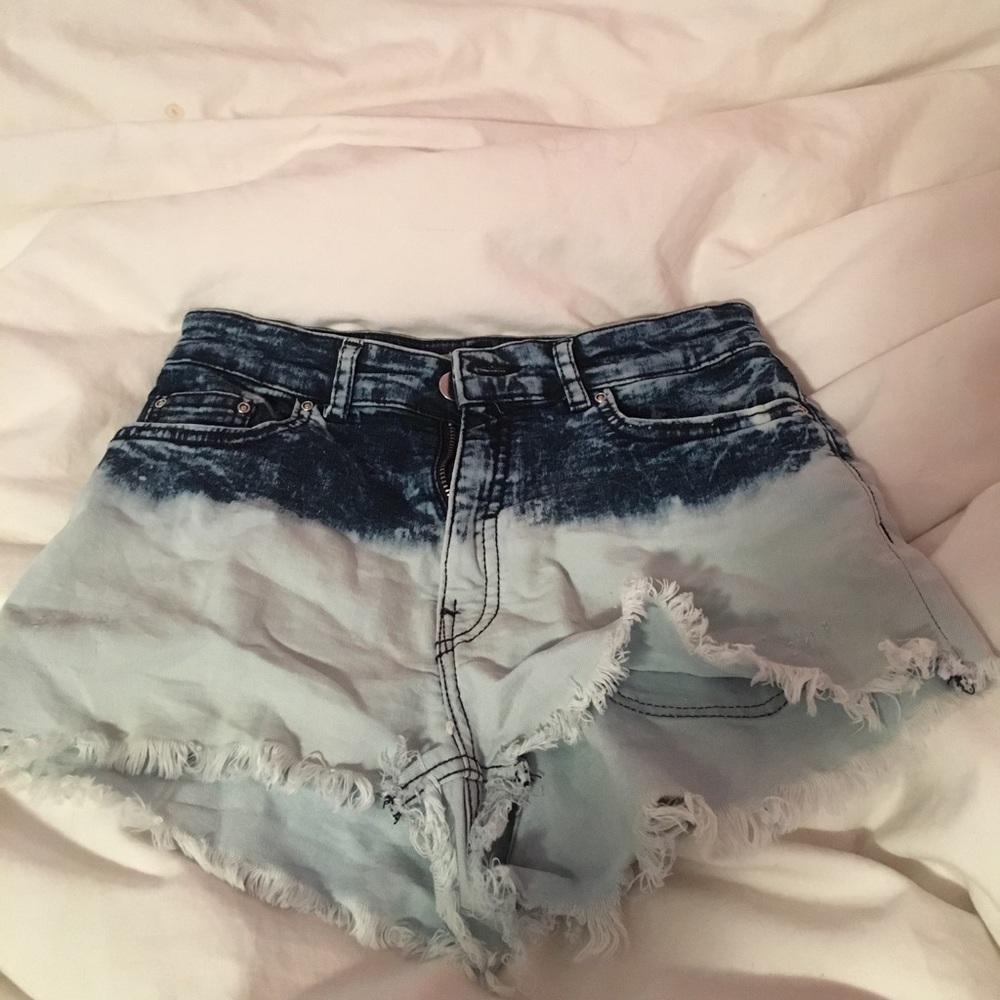 Coachella Denim Ombre Shorts