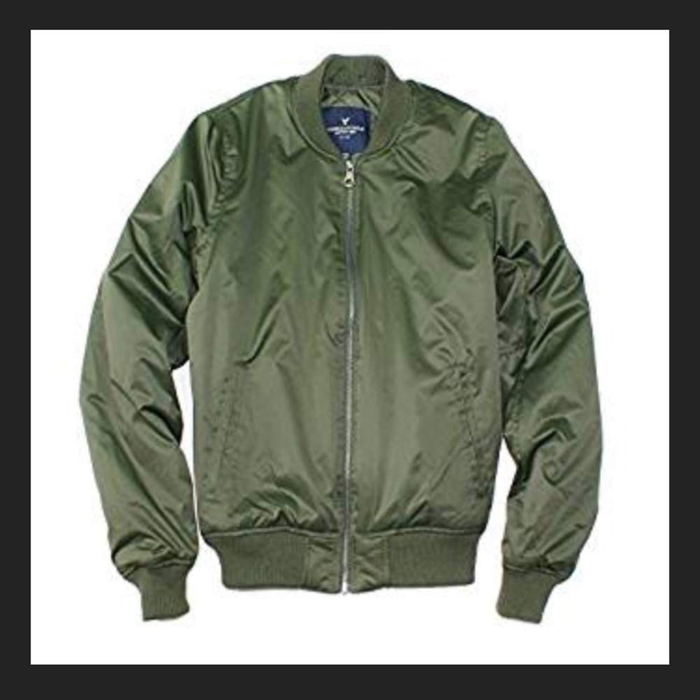 American Eagle green bomber jacket