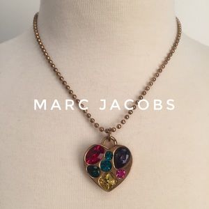 Marc Jacobs vintage multi jeweled pendant necklace