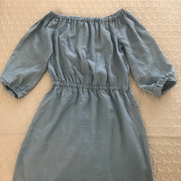 Denim off the shoulder dress - Picture 3 of 3