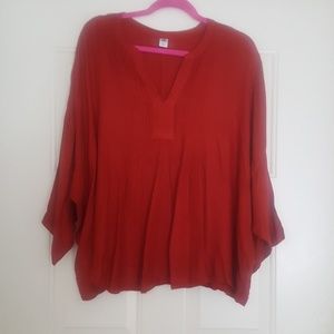 Dropped-shoulder top