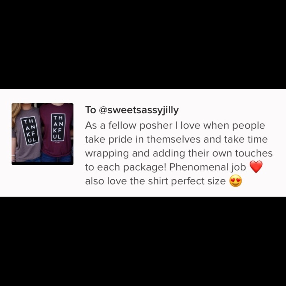 LAST 1!!! XL Cranberry Thankful luxury graphic tee - Picture 6 of 8