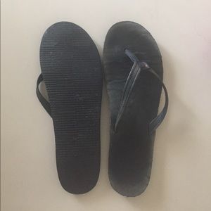 Black Rainbow Flip flops