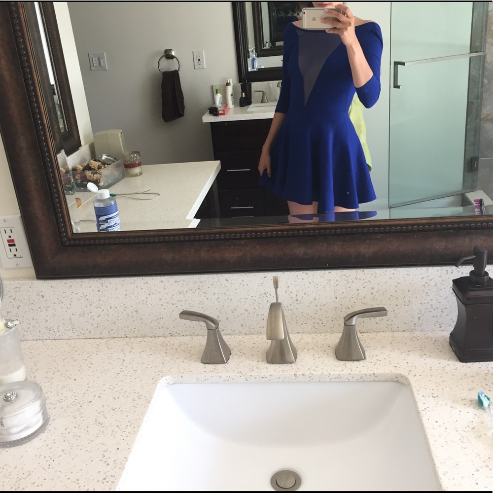 Blue Gloria V skater dress