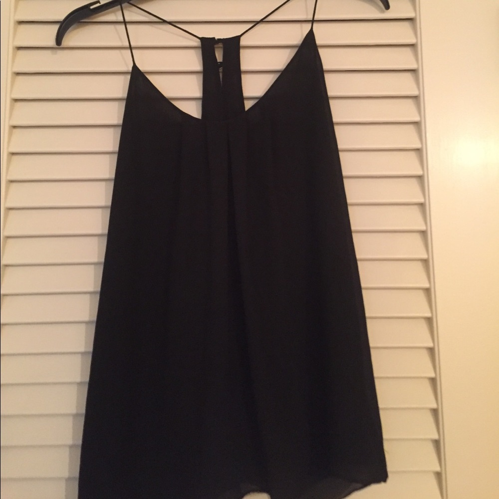 Black tank top