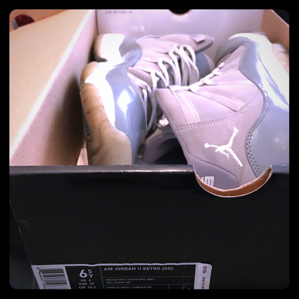 Cool Grey Jordan 11's