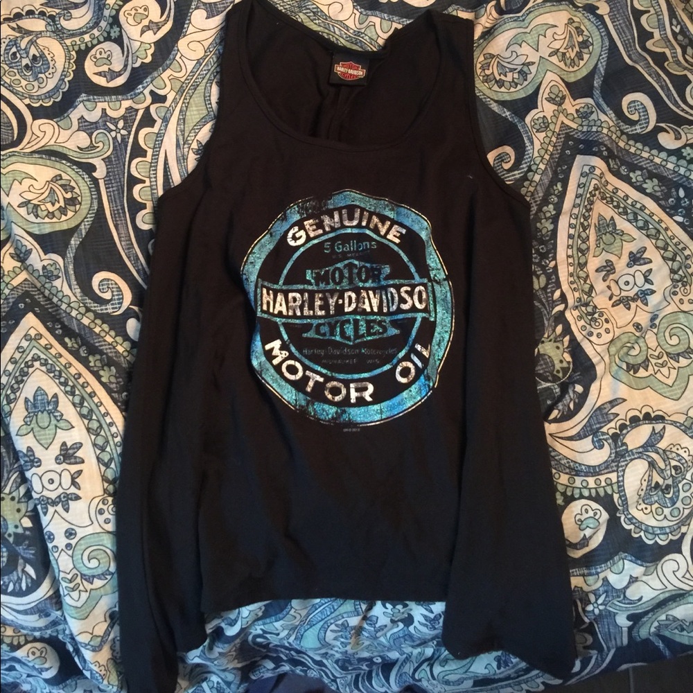 Awesome Harley- Davidson flowing shirt!