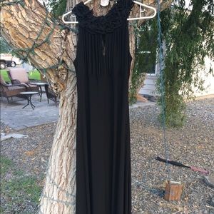 Onyx black evening gown