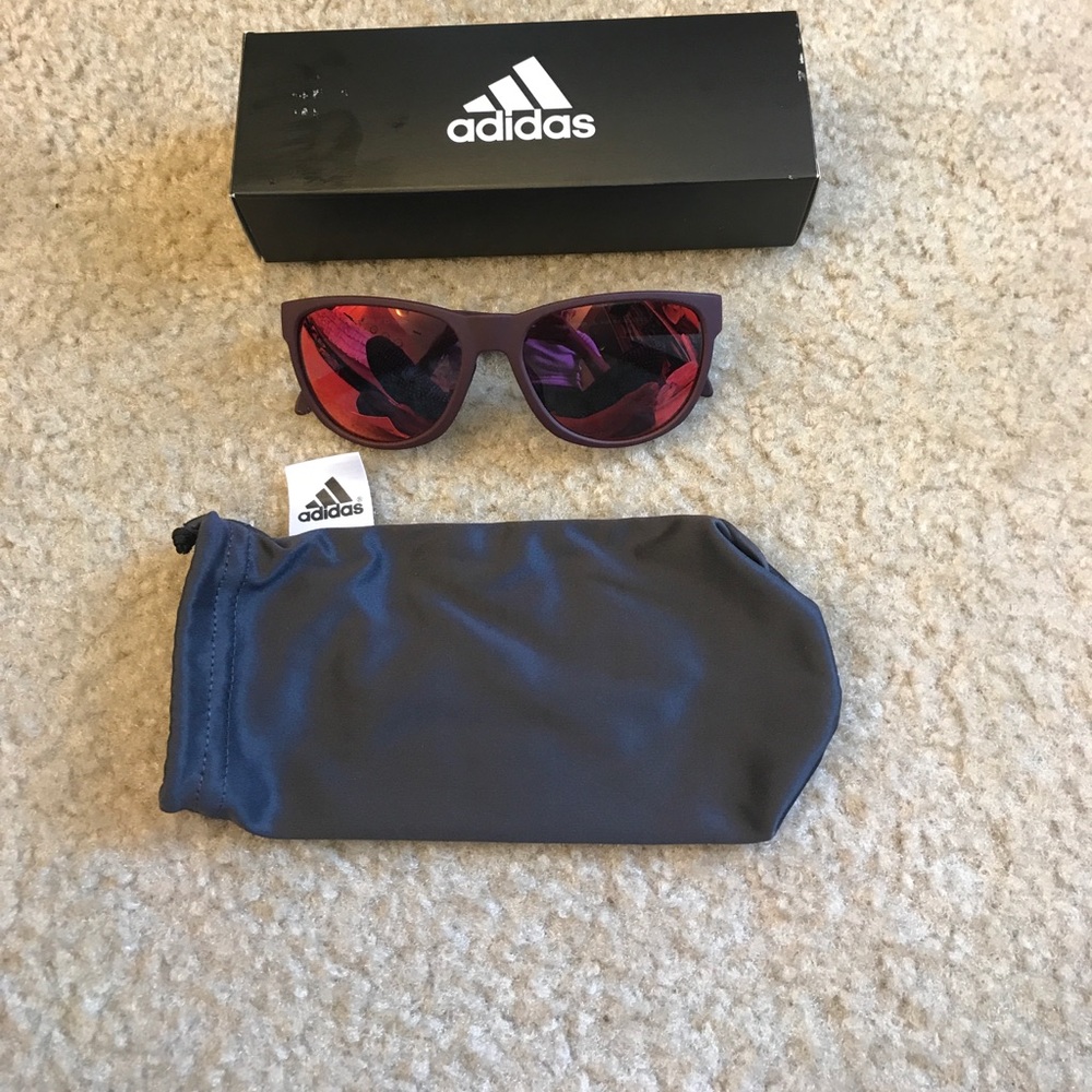 Adidas wildcharge maroon rose tint sunglasses