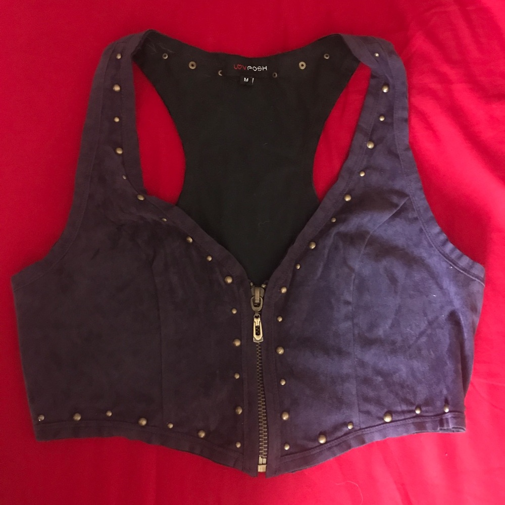 Suede vest