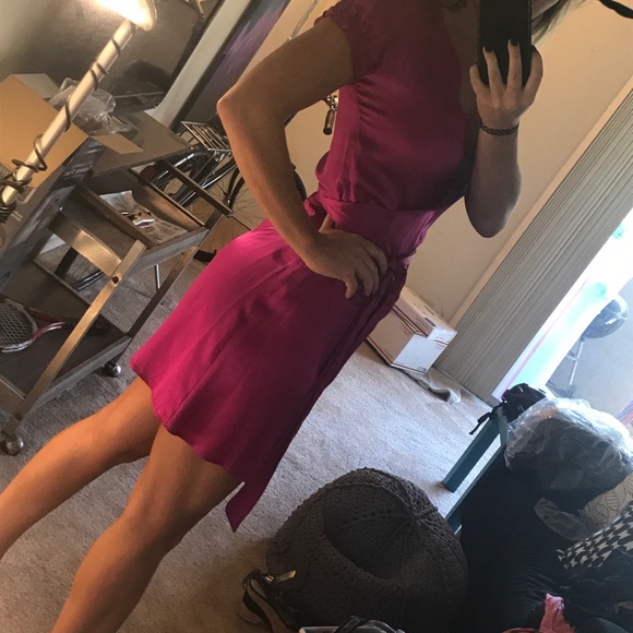 Anjali Kumar 🎁 100% Silk Wrap Dress NWT - Picture 4 of 7