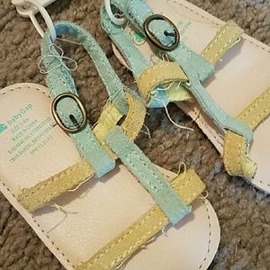 Blue and Yellow Baby Gap Sandals