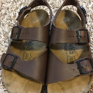 Like new leather brown Birkis