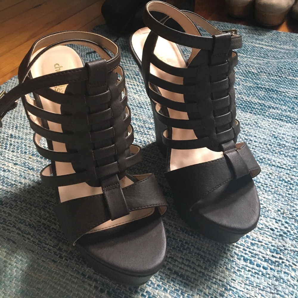 Charlotte Russe brown wedges. Size:8