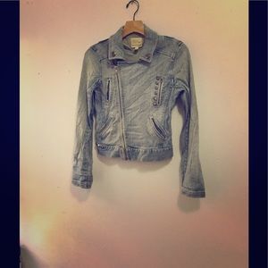 Silence + Noise  moto denim