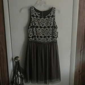 Black and Gold Sleeveless dress