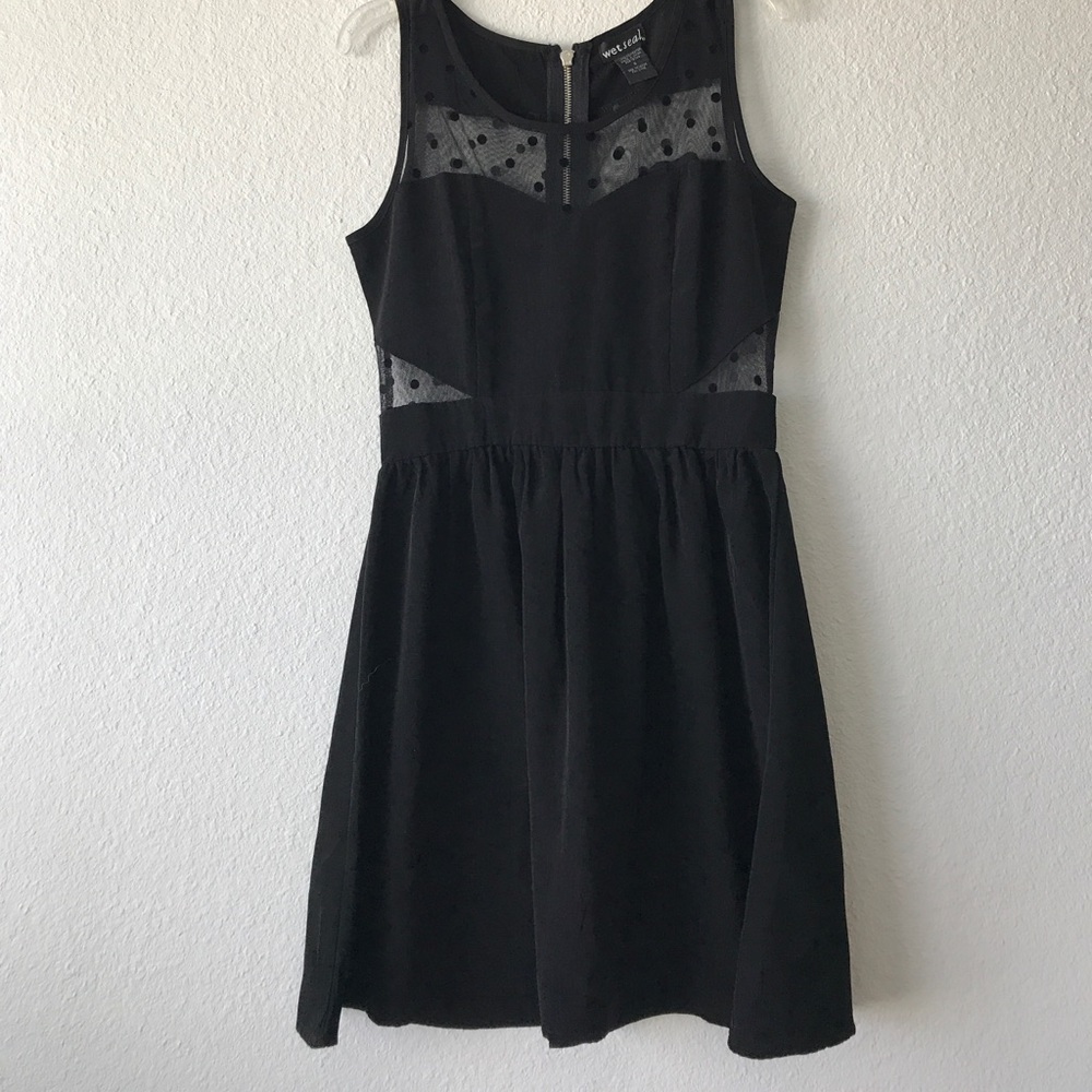 Wet Seal sheer cutout dress