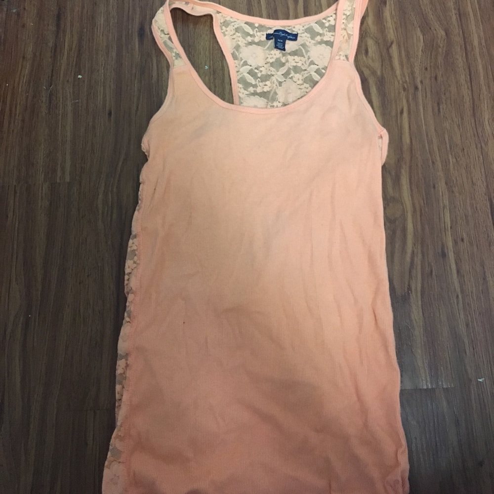 Cute tank with lace back