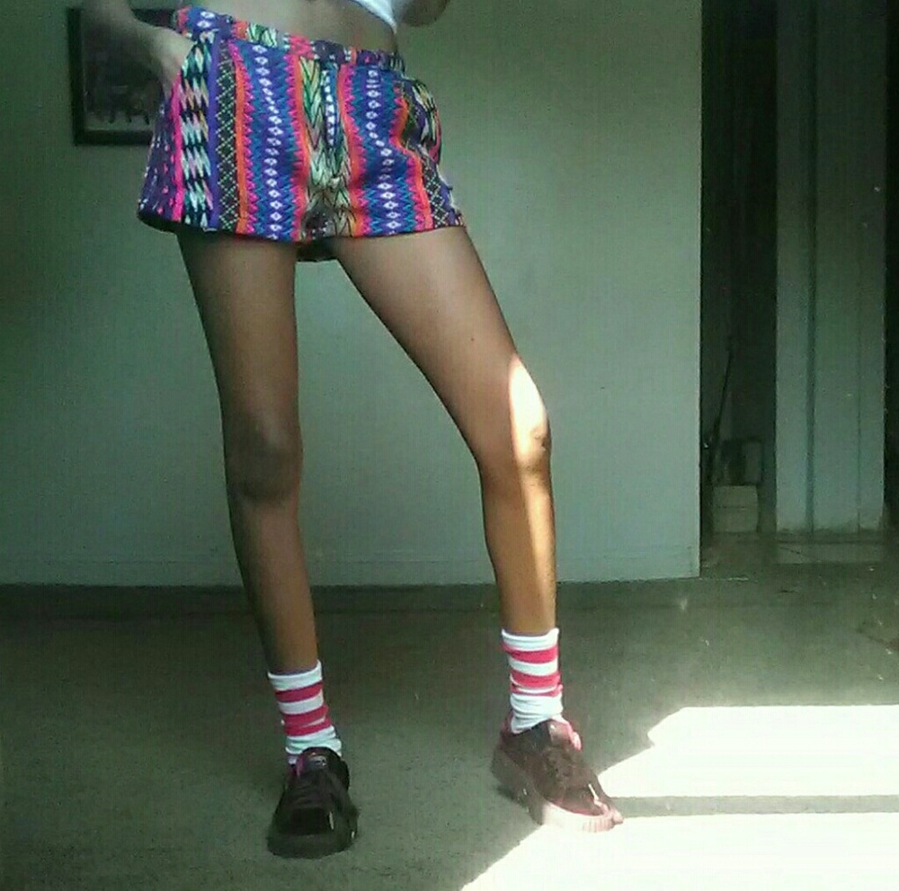 tribal retro shorts