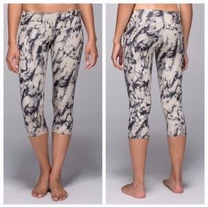 Lululemon Wunder Under Crop Granite Black Mojave