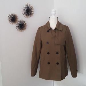 Everlane Army Green Short Trench