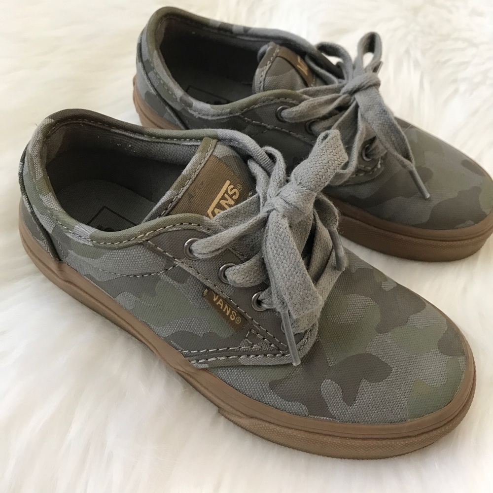 Boys Camouflage Vans