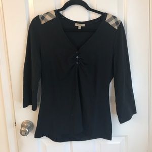 BURBERRY navy blue shirt.