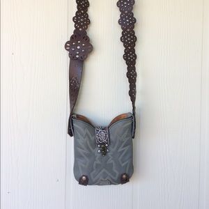Boho hippy boot bag
