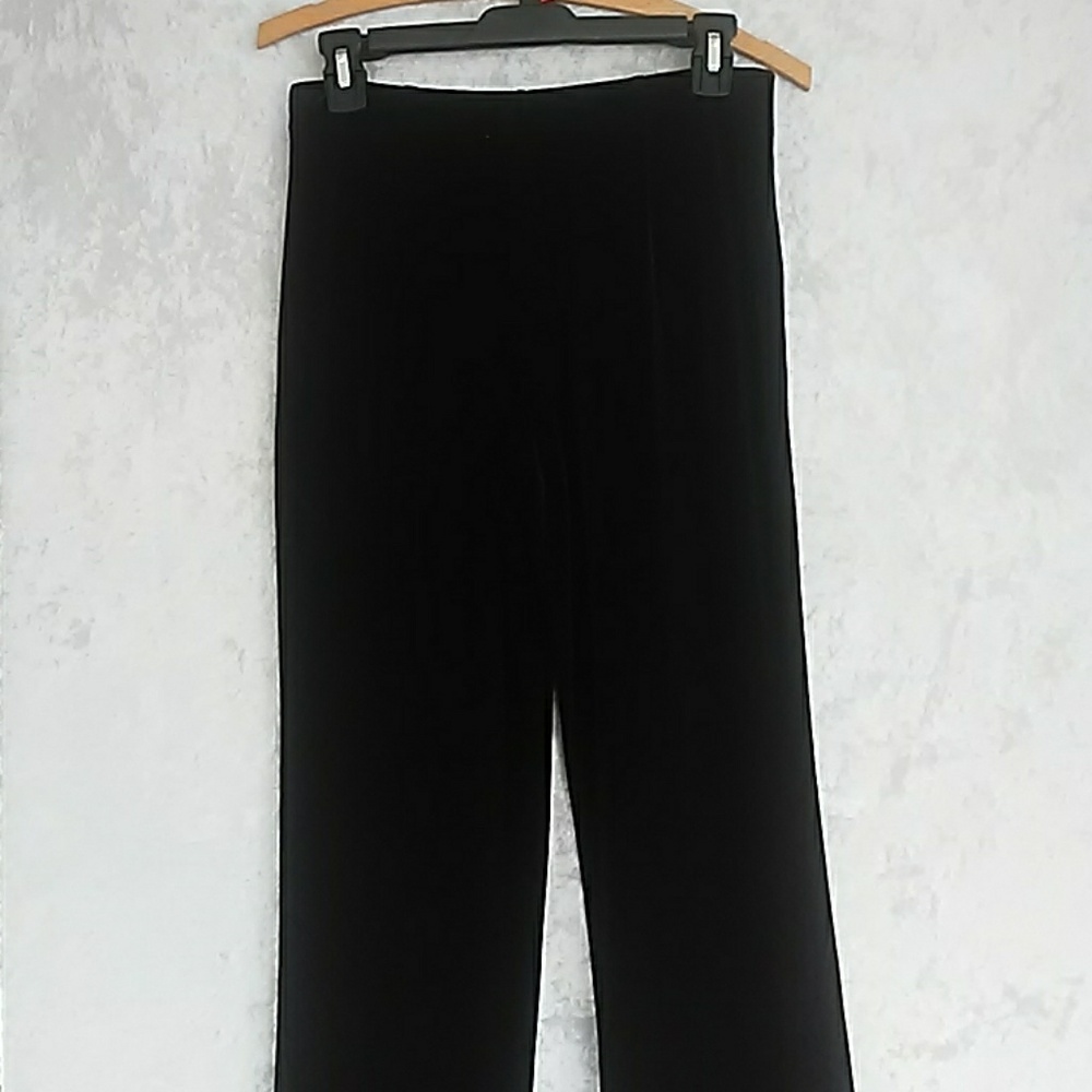Black velvet pants