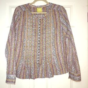 Women’s Anthropologie Floral blouse medium shirt