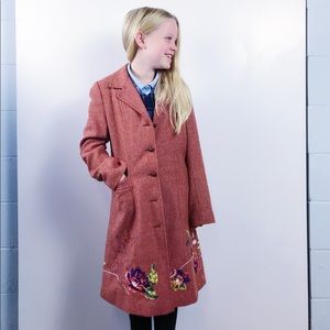 🎉 HP 🎉 Oilily Girls herringbone wool embroidered