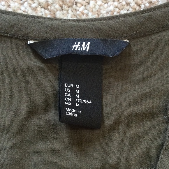 GREEN H&M SHIRT - Picture 2 of 2
