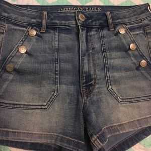American eagle  super stretch high waisted shorts
