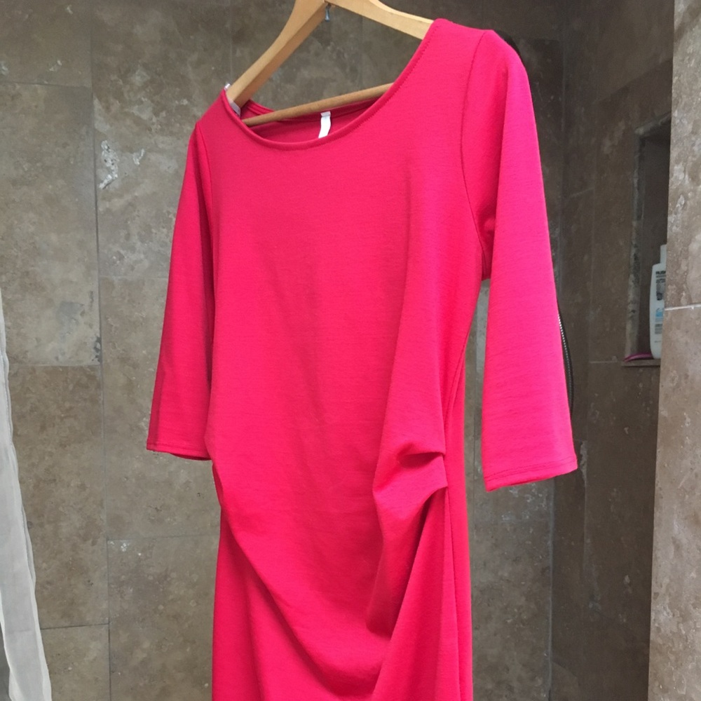 Pink Blush Dress in Red