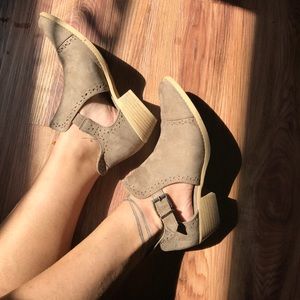 Ankle cut out booties