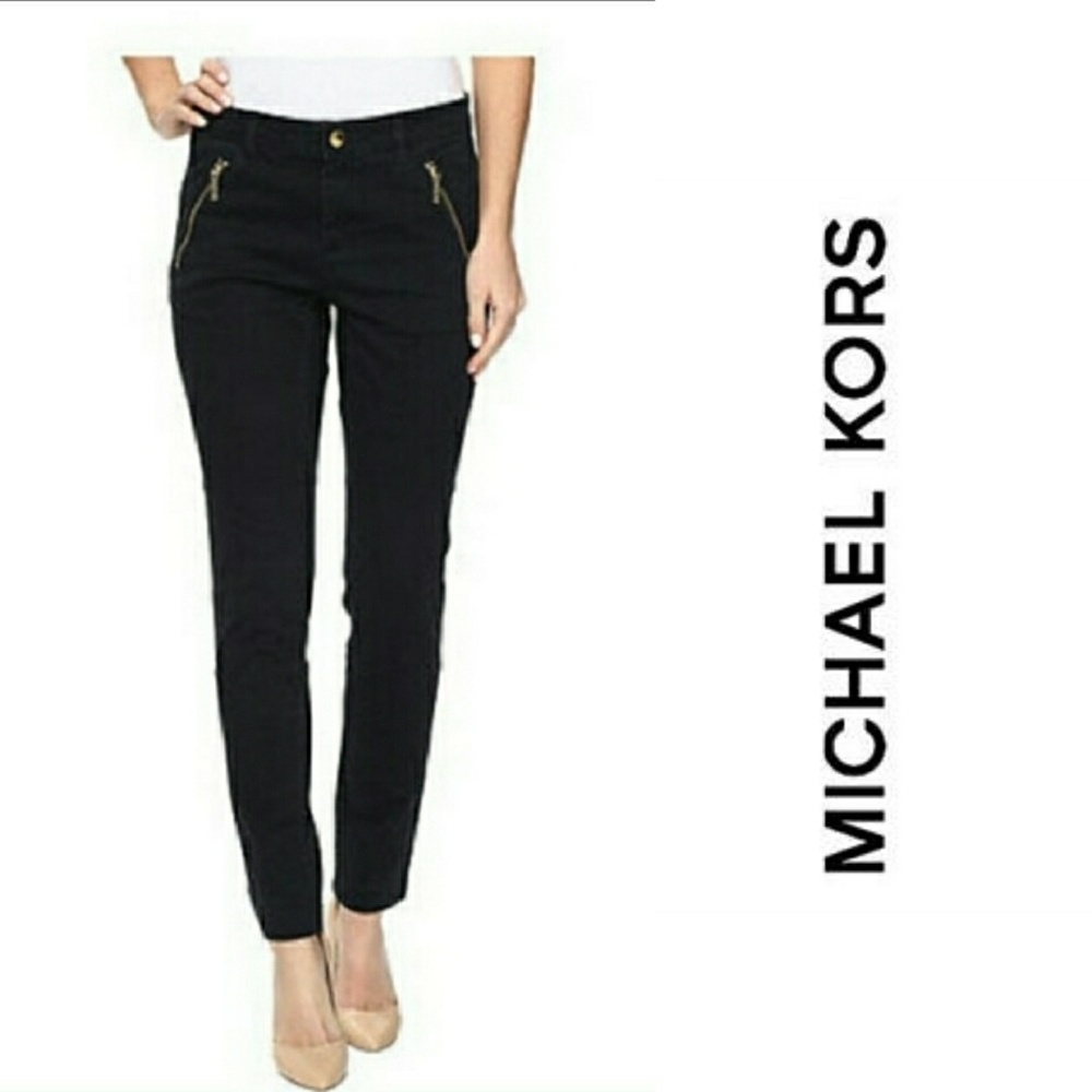 MICHAEL Michael Kors Black Ankle Skinny Crop Pant