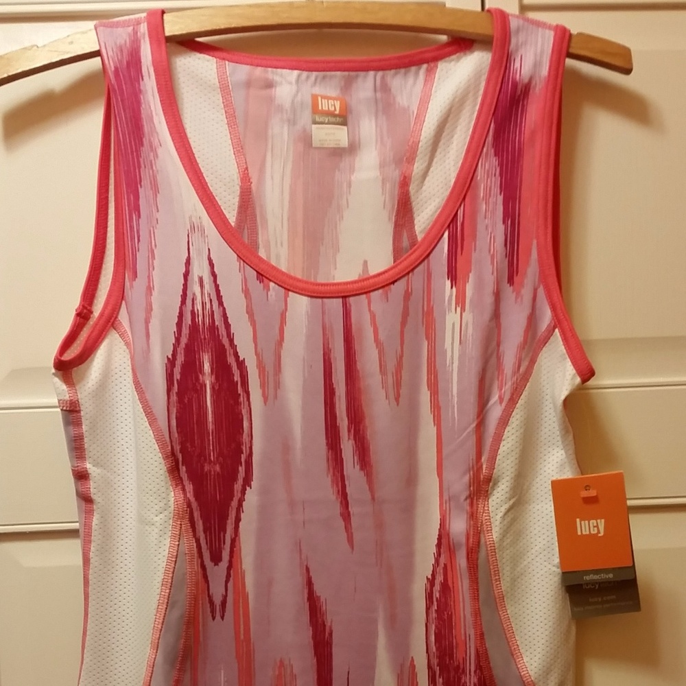 NWT Lucytech Rainbow Yoga Athletic Tank