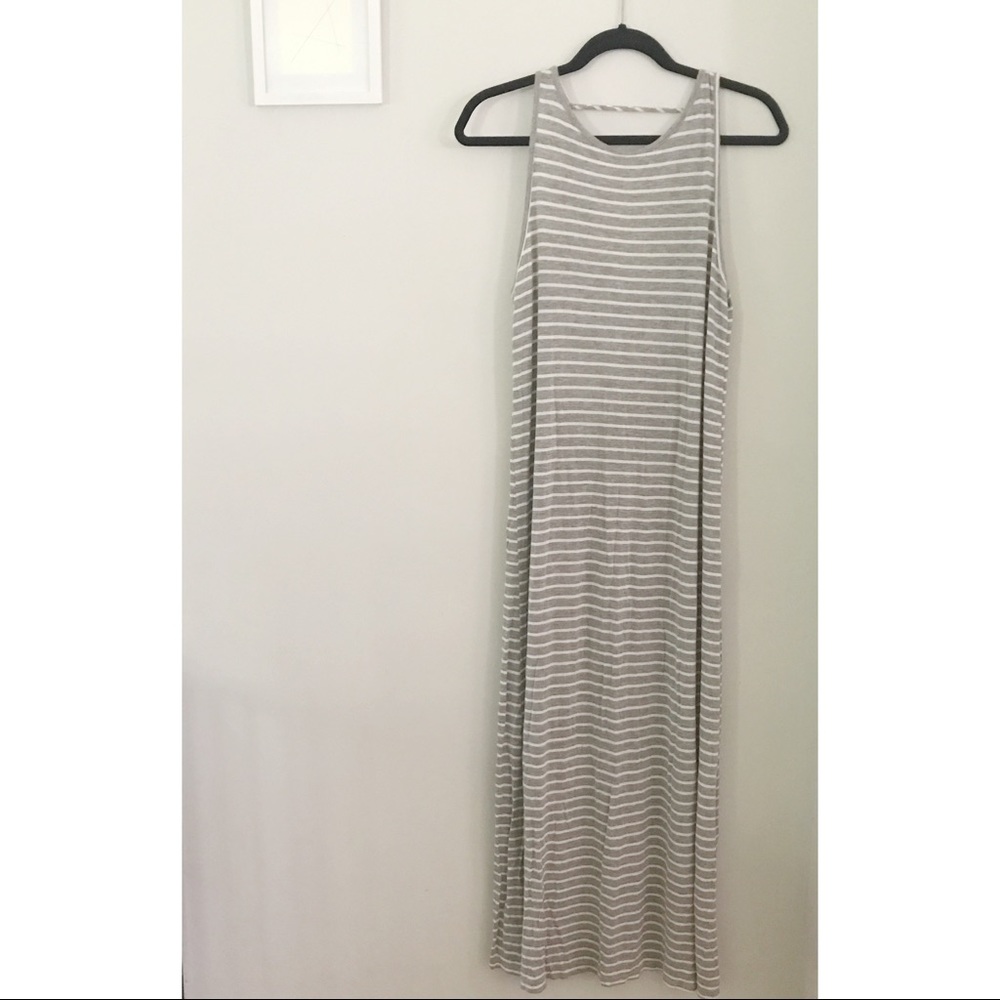 Gray Stripe Maxi