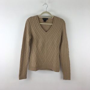 Ralph Lauren Black Label Beige Cashmere Sweater