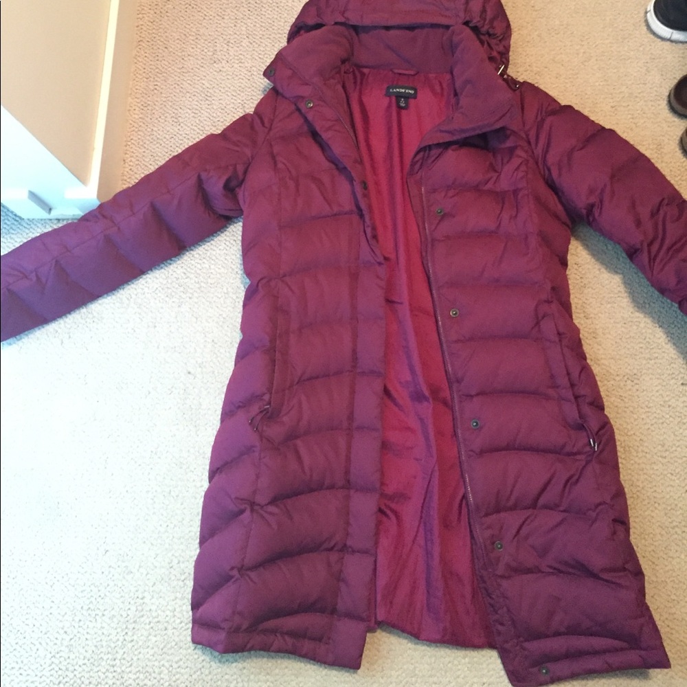 Lands end down coat
