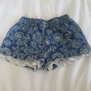 Peek Baby girl chambray shorts