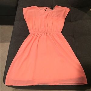 Peach lined Dress