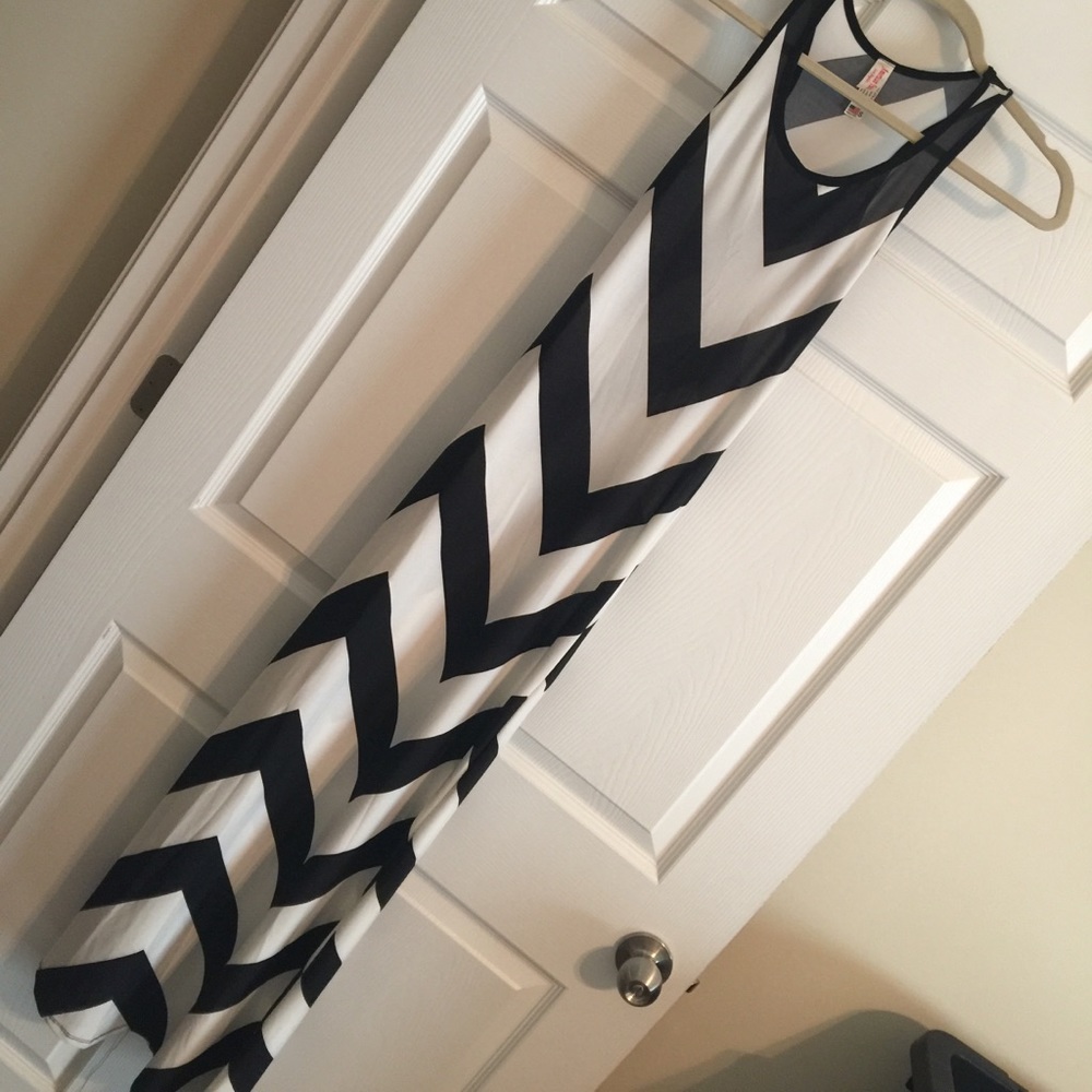 Chevron maxi dress