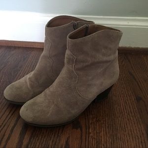Lucky Brand Boho Fall Suede Ankle Booties