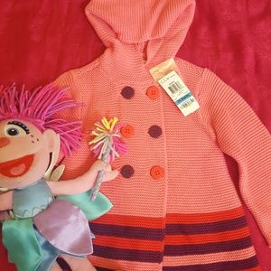 NWT Pink Striped Sweater - 24 Months