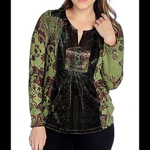 Funky paisley cozy tunic type top