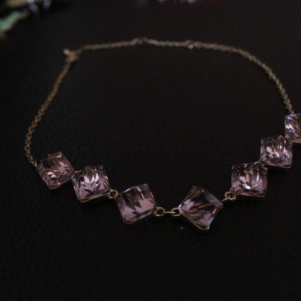 Baby pink necklace