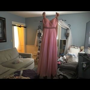 Sherri hill. Size two. Pink prom dress.