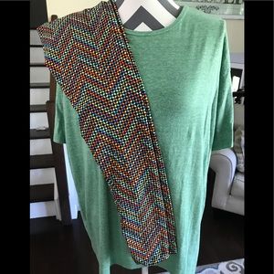 LuLaRoe Irma and one size leggings